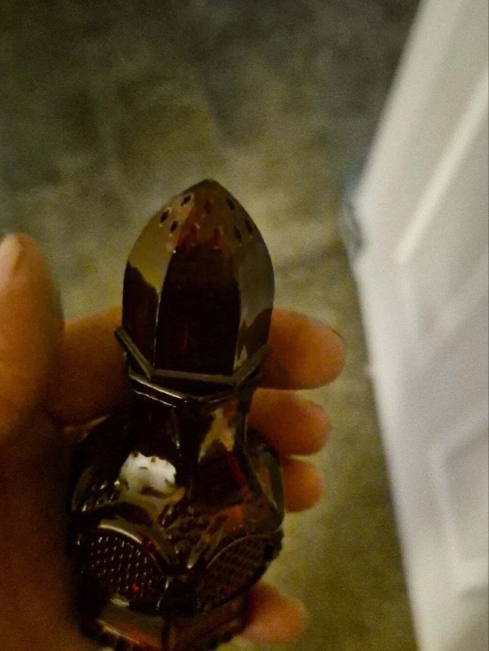 Small Deep Red Glass Salt or Pepper Shaker